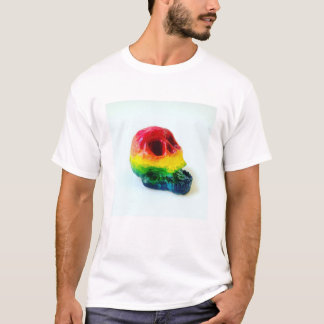 Regenbogen-Schädel T-Shirt