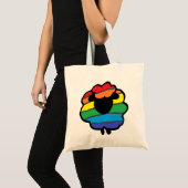 Regenbogen-Schaf-Taschen-Tasche Tragetasche (Vorderseite (Produkt))