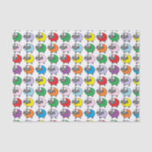 Regenbogen-Schafe Seidenpapier (Vorderseite)