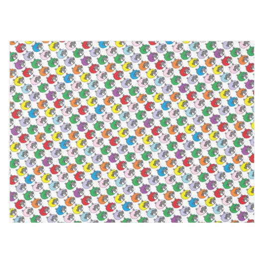 Regenbogen-Schafe Tischdecke (Vorderseite (Horizontal))