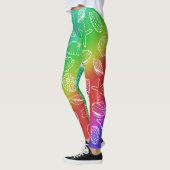 Regenbogen-Schalentier-Muster Leggings (Links)
