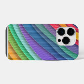 Regenbogen-Scheiben-Muster Boho iPhone Hülle (Rückseite (Horizontal))