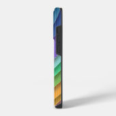 Regenbogen-Scheiben-Muster Boho iPhone Hülle (Linke Seite)