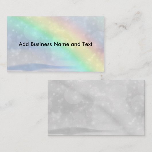 Regenbogen-Schein Visitenkarte (Vorne/Hinten)