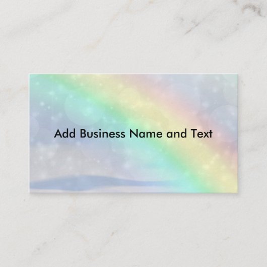 Regenbogen-Schein Visitenkarte (Vorderseite)