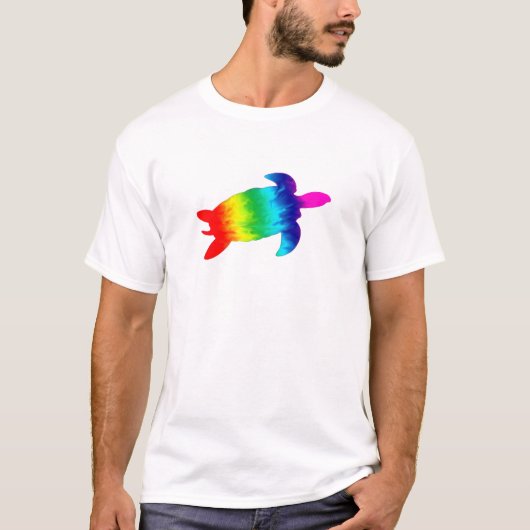 Regenbogen-Schildkröte T-Shirt (Vorderseite)