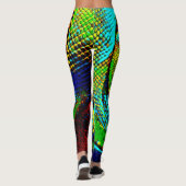 Regenbogen-Schlange Leggings (Rückseite)