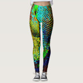 Regenbogen-Schlange Leggings (Vorderseite)