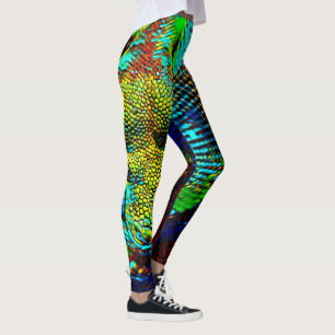 Regenbogen-Schlange Leggings