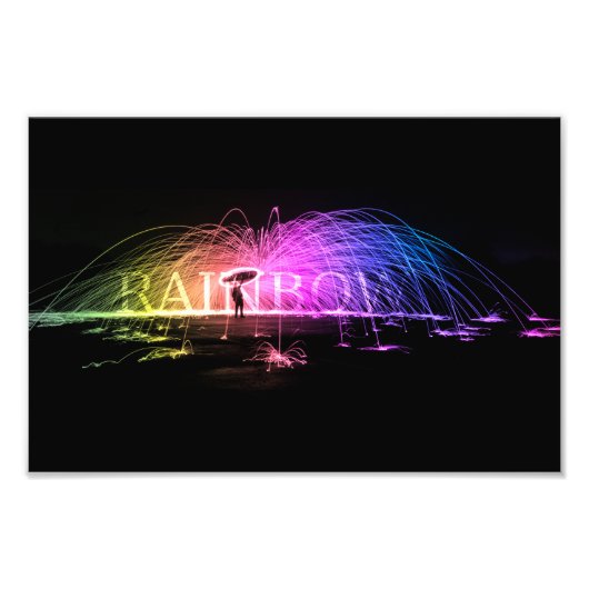 Regenbogen schleudern fotodruck (Vorne)