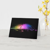 Regenbogen schleudern karte (Gelbe Blume)