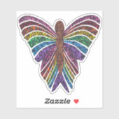 Regenbogen Schmetterling - Aufkleber (Blatt)