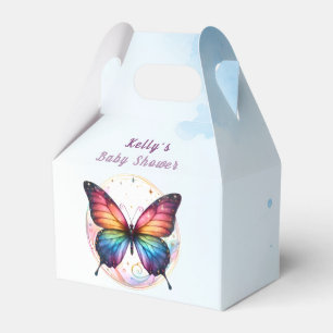 Regenbogen Schmetterling Baby Shower Danke Geschenkschachtel