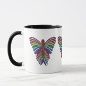Regenbogen-Schmetterling - Combo-Tasse (11oz) Tasse (Links)