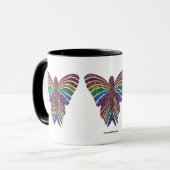 Regenbogen-Schmetterling - Combo-Tasse (11oz) Tasse (Vorderseite Links)