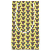 Regenbogen-Schmetterling (gelb) - Geschenktasche Kleine Geschenktüte (Vorderseite)