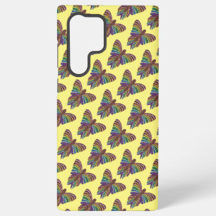 Regenbogen Schmetterling (gelb) - Samsung Case Galaxy Hülle