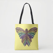 Regenbogen Schmetterling (gelb) - Tote Tasche (Vorderseite)