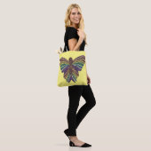 Regenbogen Schmetterling (gelb) - Tote Tasche (Am Model)