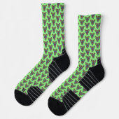 Regenbogen Schmetterling (hellgrün) - Sport Socken (Links)
