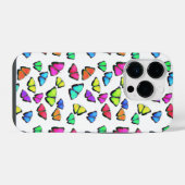Regenbogen Schmetterling iPhone Hülle (Rückseite (Horizontal))