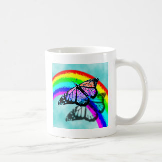 Regenbogen-Schmetterling Kaffeetasse