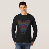 Regenbogen-Schmetterling (lebhaft) - Männer-L-Sieb T-Shirt (Vorne ganz)