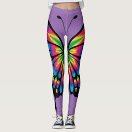 Regenbogen-Schmetterling Leggings