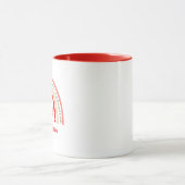 Regenbogen & Schmetterling Lehrkraft Name Tasse (Zentrum)