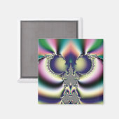 Regenbogen Schmetterling Magnet (Vorderseite/Rückseite)