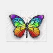 Regenbogen-Schmetterling Monarch Fleecedecke (Vorderseite (Horizontal))