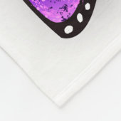Regenbogen-Schmetterling Monarch Fleecedecke (Ecke)