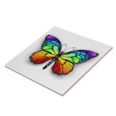 Regenbogen-Schmetterling Monarch Fliese (Seite)