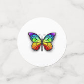 Regenbogen-Schmetterling Monarch Konfetti (Klein Vorderseite)
