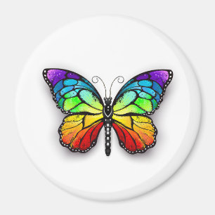 Regenbogen-Schmetterling Monarch Magnet