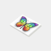 Regenbogen-Schmetterling Monarch Post-it Klebezettel (angewinkelt)