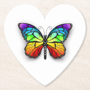 Regenbogen-Schmetterling Monarch Untersetzer