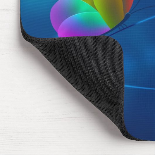 Regenbogen-Schmetterling Mousepad (Ecke)