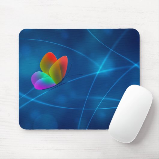 Regenbogen-Schmetterling Mousepad (Mit Mouse)