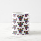 Regenbogen Schmetterling (Muster) - Klassischer Be Kaffeetasse (Mittel)
