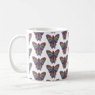 Regenbogen Schmetterling (Muster) - Klassischer Be Kaffeetasse
