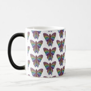Regenbogen-Schmetterling (Muster) - Verwandlungs-T Verwandlungstasse