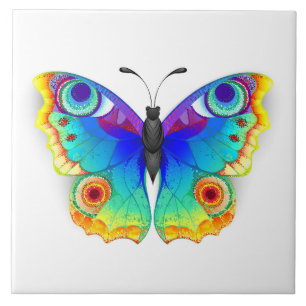 Regenbogen Schmetterling Pfauenauge Fliese