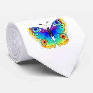 Regenbogen Schmetterling Pfauenauge Krawatte