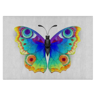 Regenbogen Schmetterling Pfauenauge Schneidebrett