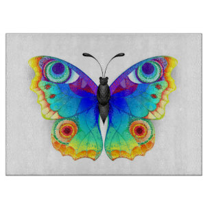 Regenbogen Schmetterling Pfauenauge Schneidebrett