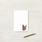 Regenbogen-Schmetterling Post-it Klebezettel (Auf Schreibtisch)