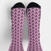 Regenbogen Schmetterling (rosa) - Sport Socken (Oben)