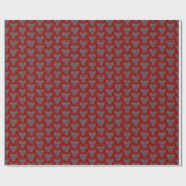 Regenbogen Schmetterling (rot) - Geschenkpapier (Flach)