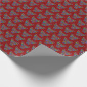 Regenbogen Schmetterling (rot) - Geschenkpapier (Ecke)